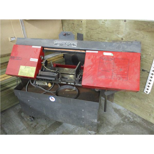 Metal cutting bandsaw (motor hums) on casters