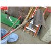 Image 3 : Garbage can with hoe, spade, rake, chipper, snow scoop