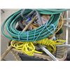 Image 3 : Shopping cart, garden hose, cords, broom, misc