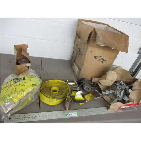 30ft 10000 LB (new) strap, ratchet strap, joist hangers Bodnarus