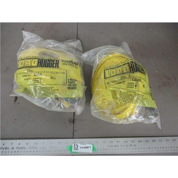 2X THE BID PRICE - 30ft 10000 lb ratchet straps (new)