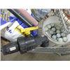 Image 4 : Shopping cart with golf balls, absorbent, valve, misc