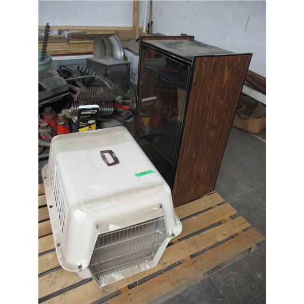 Pet carrier + stereo cabinet