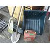 Image 2 : Snow shovel, spade, rake, gas can