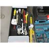 Image 2 : Toolbox with tools, portable air compressor