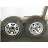 Image 1 : 2 rims with tires - tires are used/cracking 15" + 16" rims