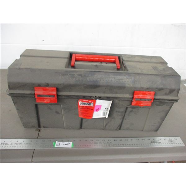 Empty plastic tool box