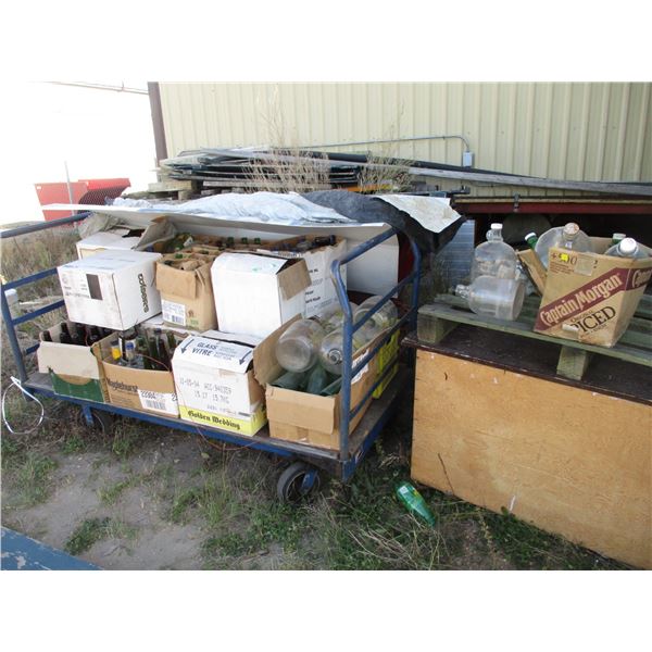 Huge of of glass jugs + bottles (mover not included)