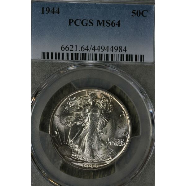 1944 Walking Liberty Half Dollar MS-64 PCGS