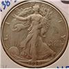 Image 1 : 1938-D WALKING LIBERTY HALF DOLLAR - VF