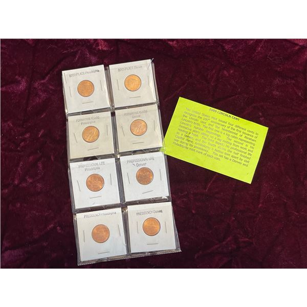 LINCLON PENNIES - SET