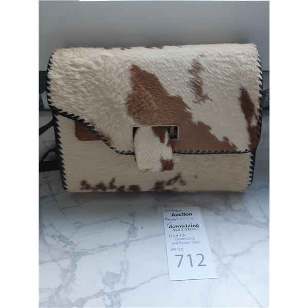 Vintage Gaitan Horse Hide Reversible Purse Cat A
