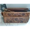 Image 2 : Vintage Embossed Leather Purse Cat A