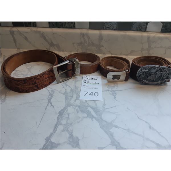 Vintage Leather Belts Cat A