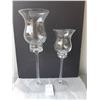 Image 1 : Large Glass Candle Holders Cat A