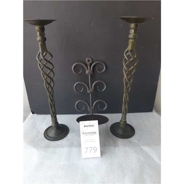 Metal Candle Holders Cat A