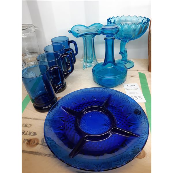 Blue Glass Cat A