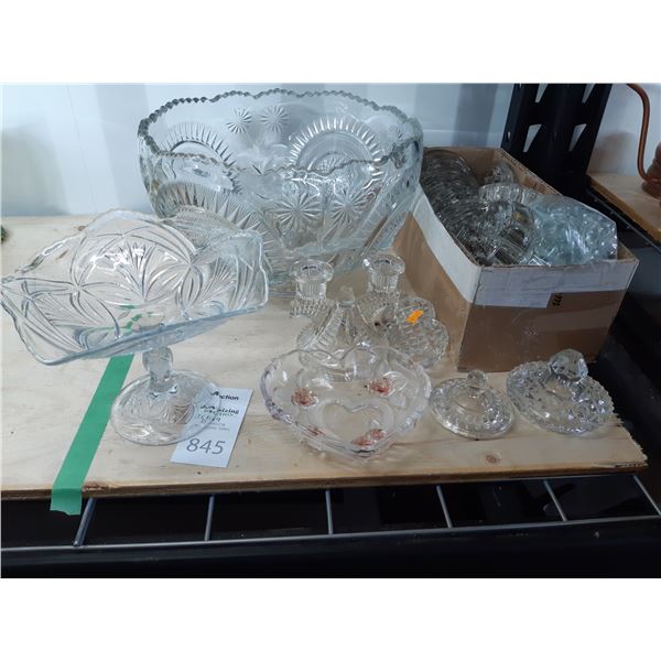 Assortment of Cut Glass Cat A