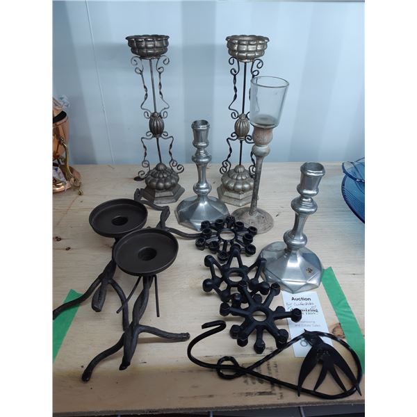 Metal Candle Holders Cat A