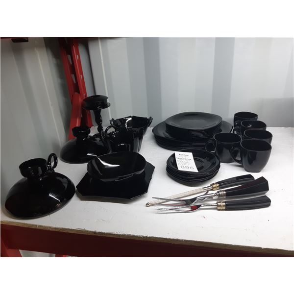 Black Dishes from France & More Cat B