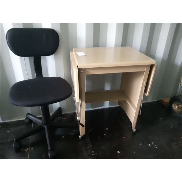 Metal Desk & Office Chair Cat C