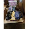 Image 1 : TRAY OF NEW CLOTHING INCLUDING TOMMY BAHAMA, TORONTO BLUE JAYS TSHIRTS, ETC