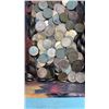 Image 8 : BOX OF CANADIAN PENNIES AND FOREIGN CURRENCY