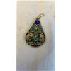 Image 2 : VINTAGE SILVER AND STONES DANGLE EARRINGS
