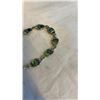 Image 2 : VINTAGE STERLING SILVER BEAR CLAW BRACELET WITH ABELONE INLAY