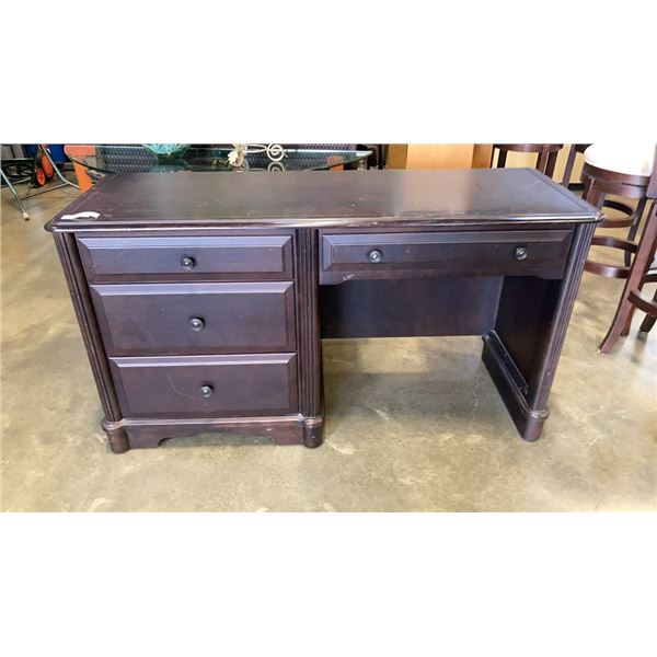 ESPRESSO 3 DRAWER DESK