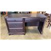 Image 1 : ESPRESSO 3 DRAWER DESK