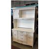 Image 1 : WHITE DRESSER WITH HUTCH