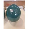Image 2 : 2 GLAZED POTTERY EGGS 11 INCHES TALL