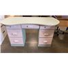 Image 1 : PAINTED 7 DRAWER DESK