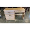 Image 1 : MAPLE DESK WITH 4 DRAWERS