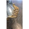 Image 2 : LARGE VINTAGE PEACOCK MIRROR WITH METAL ACCENTS