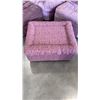 Image 2 : PINK MID CENTURY SECTIONAL SOFA AND OTTOMAN