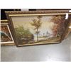 Image 2 : 2 GILT FRAMED PAINTINGS ON CANVAS