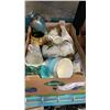 Image 1 : TRAY OF VINTAGE CHINA, ROYAL ALBERT, ROYAL WORCESTER, SALSBURY AND OTHERS