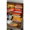 Image 8 : BOX OF FOOD, INSTANT NOODLES, CANNED SOUP, NOODLES, KD
