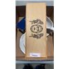 Image 1 : WOOD BOX WITH MINI PORCELAIN FIGURES, MIKASA COVERED BUTTER DISHA ND MORE