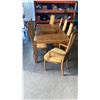 Image 1 : DINING TABLE WITH 2 LEAFS AND 8 CHAIRS