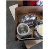 Image 2 : 2 BOXES OF ELECTRIC KETTLES, COFFE CANNISTERS, VINTAGE WARMER AND MORE