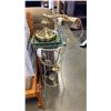 Image 1 : 30" WIRE PLANT STAND, 3 COOLING RACKS AND BANKERS LAMP