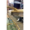 Image 2 : 30" WIRE PLANT STAND, 3 COOLING RACKS AND BANKERS LAMP