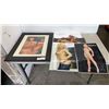 Image 1 : LOT OF PLAYBOY POSTERS AND FRAMED SIGNED PICTURE