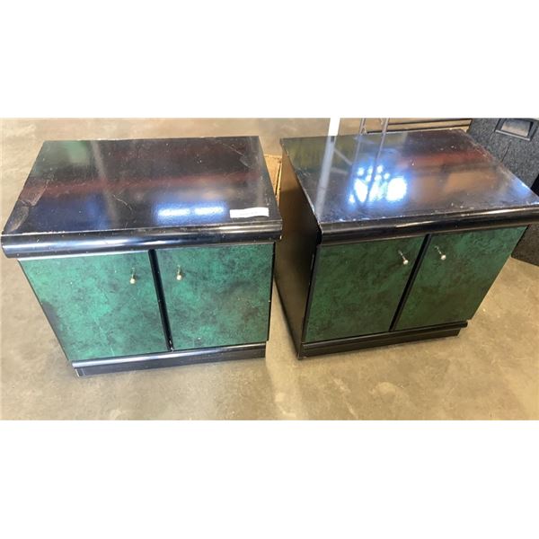 PAIR OF 2 DOOR STORAGE CUBBIES