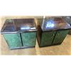 Image 1 : PAIR OF 2 DOOR STORAGE CUBBIES