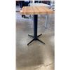 Image 2 : WOOD TOP METAL BISTRO TABLE