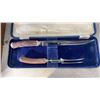 Image 2 : CANTEEN OF CUTLERY AND 2 BONE HANDLE SERVING PIECES